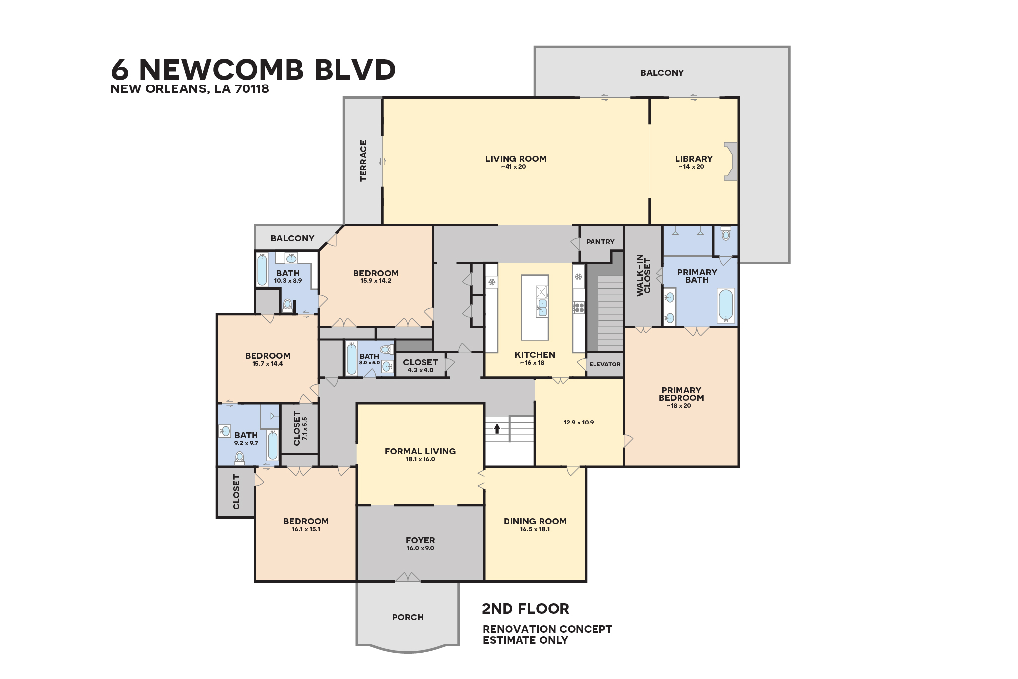 6 Newcomb Blvd Color